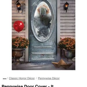 IT PENNYWISE THE CLOWN DOOR COVER